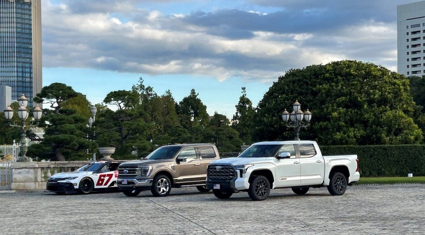 Japan Displays Ford F-150 Pickup Truck During Trump Trade Talks in Tokyo