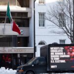 Mobile Billboard Questions Mexican Consular Activity Outside Embassy in Washington