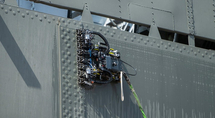 Navy Deploys Wall-Climbing Robots to Combat Maintenance Delays as China Expands Fleet
