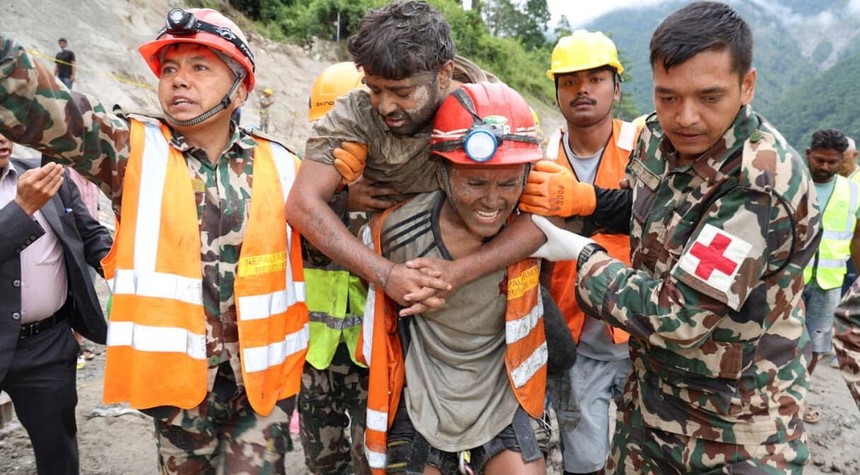 Two Workers Rescued From Nepal Tunnel Nine Days After Devastating Floods