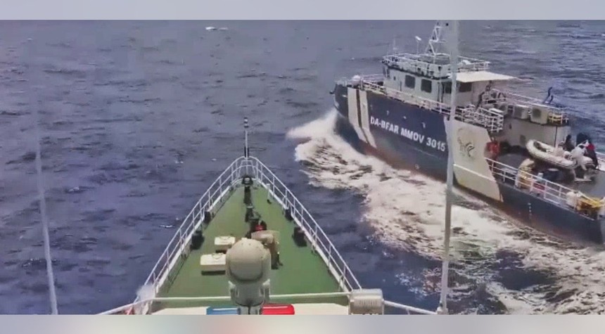 Philippine Ship Struck by Chinese Coast Guard Near Palawan Coast