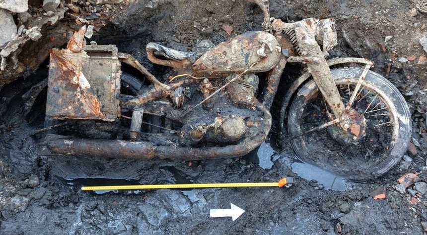 World War II Motorcycle Emerges from Budapest Harbor with Fallen Soldiers' Remains